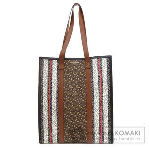 Burberry Logo Tote Bag Leather